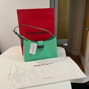 Salvatore Ferragamo Trifolio Small Leather Shoulder Bag.